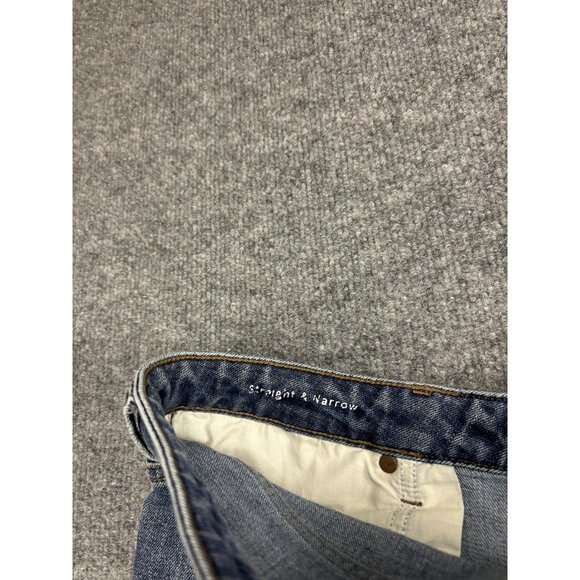 Dish Denim Jeans Womens Medium Blue Mid Rise Straight & Narrow Stretch Skinny - Picture 8 of 9